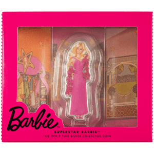 1 oz I Love Barbie Superstar Barbie™ Silver Coin