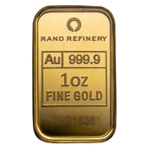 1 oz Rand Refinery Gold Bar(Black Assay)