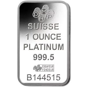 1 oz PAMP Suisse Platinum Bar - Lady Fortuna(New w/Assay)