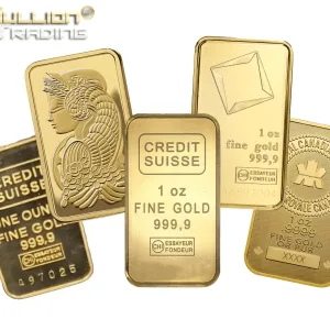 1 oz Gold Bar - Random Brand Secondary Market .9999 Pure 1 oz Gold Bar - Random Brand Secondary Market .9999 Pure