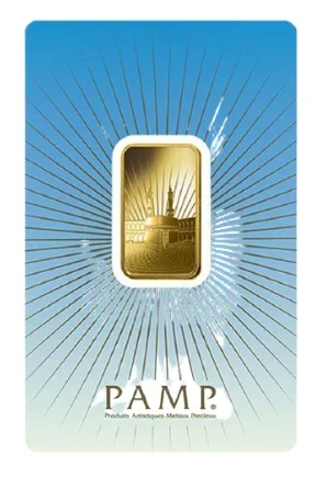 10 Gram Pamp Suisse Ka Bah Mecca Gold Bar (New w/ Assay)