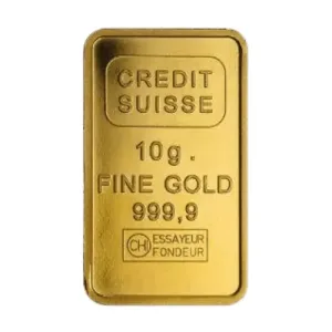 10 gram Credit Suisse Gold Bar Statue of Liberty (In Assay) 10 gram Credit Suisse Gold Bar Statue of Liberty (In Assay)
