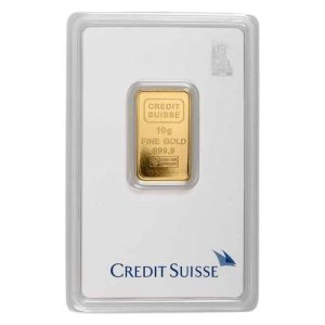 10 gram Credit Suisse Gold Bar Statue of Liberty (In Assay)