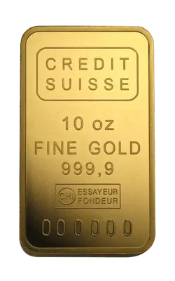 10 oz Credit Suisse Gold Bar (Without Assay) 10 oz Credit Suisse Gold Bar (Without Assay)