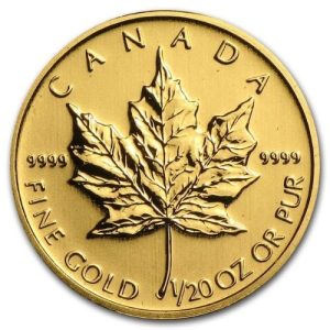 1/20 Oz Gold Coin - Canadian Maple Leaf