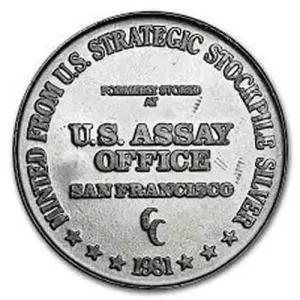 1981 US Assay Office Silver Coin - 1 Oz Silver Round
