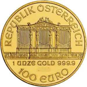 1 oz Austrian Philharmonic Gold Coin(Random Year)