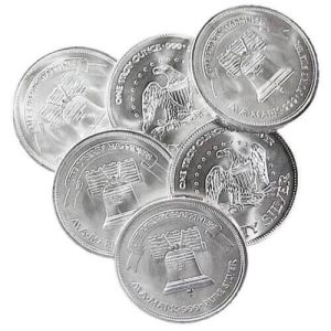 1 oz A Mark Silver Round .999 Fine