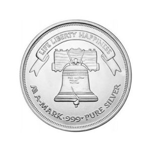 1 oz A Mark Silver Round .999 Fine