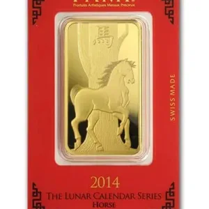 1 Oz Gold Bar - PAMP Suisse Horse (In Assay)