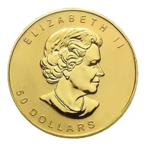 1 oz Canadian Gold Maple Leaf Coin .9999 Fine - Random Year - Image 2