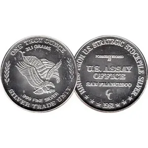 1981 US Assay Office Silver Coin - 1 Oz Silver Round