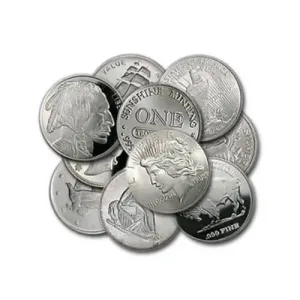 1 oz Silver Rounds Random Brand Circulated 1 oz Silver Rounds Random Brand Circulated