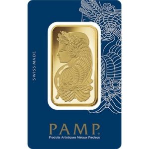 1 oz PAMP Suisse Gold Bar - Lady Fortuna (Veriscan)