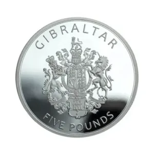2022 1 oz Gibraltar Platinum Castle Coin