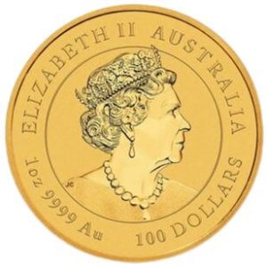 2023 Australia 1 oz Gold Lunar Rabbit BU (Series III)