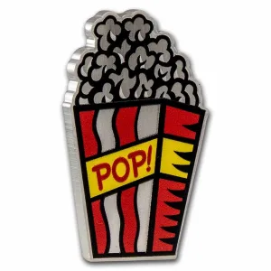 PAMP 1 oz Silver $2 Burton Morris - Popcorn Coin Pop! PAMP 1 oz Silver $2 Burton Morris - Popcorn Coin Pop!