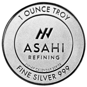2024 Silver 1 oz Asahi Lunar Dragon Round 2024 Silver 1 oz Asahi Lunar Dragon Round