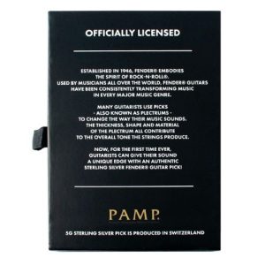 5 Gram PAMP Suisse Fender Sterling Silver Guitar Pick 5 Gram PAMP Suisse Fender Sterling Silver Guitar Pick