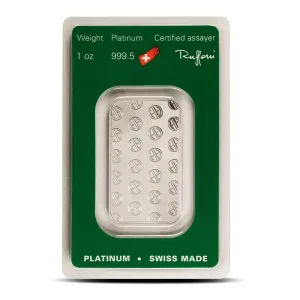 1 Oz Platinum Bar (Random Brand) W Assay