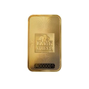 1 oz PAMP Suisse Gold Bar 999.9 Pure(In Assay)