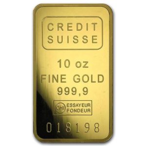 10 oz Gold Bar-Secondary Market .9999 Fine