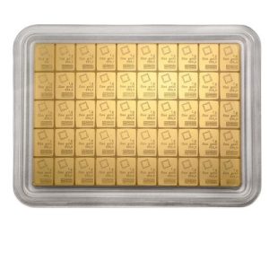 50 x 1 gram Gold Valcambi CombiBar™ (In Assay)