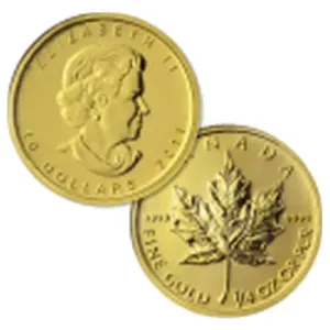 1/4 Oz Gold Maple Leaf - Canadian Maple Leaf Coin