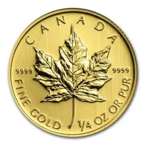 1/4 Oz Gold Maple Leaf - Canadian Maple Leaf Coin