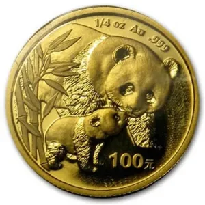 Chinese Panda 1/4 Oz Gold Coin