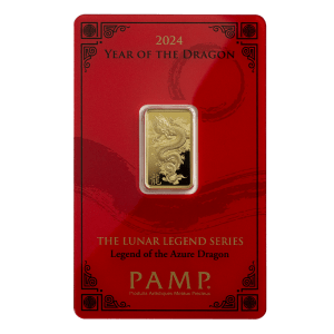 2024 Year of the Dragon - 5g Gold Bar
