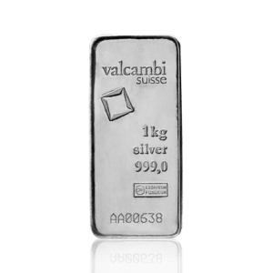 1 kilo Silver Bar - Valcambi