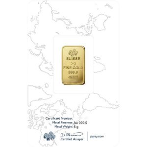 5 Gram PAMP Suisse Rosa Gold Bar