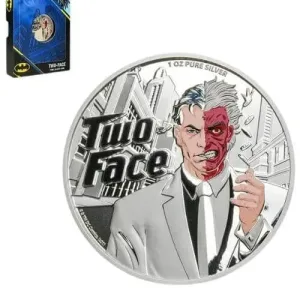 Samoa 1 oz DC Comics Two-Face Supervillain Silver Coin 2022