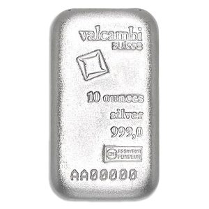 Valcambi 10 oz Silver Bar