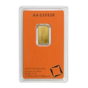 2.5 Gram Valcambi Gold Bar (In Assay)