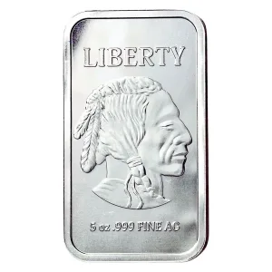 5 oz Silver Bar - Buffalo
