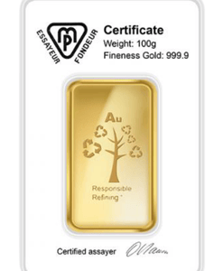 100 Gram Gold Bar Random Brands With Assay