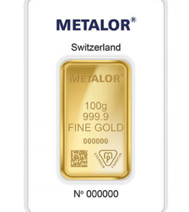 100 Gram Gold Bar Random Brands With Assay