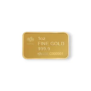 1 oz PAMP Suisse America The Free Statue of Liberty, American Buffalo, Liberty Bell or Bald Eagle Gold Bar (In Assay)