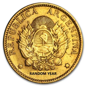 Argentina Gold 5 Peso's Coin (Random Year)