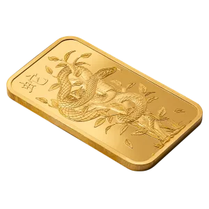 2025 1 oz Gold Bar PAMP – Legend of the White Snake Goddess