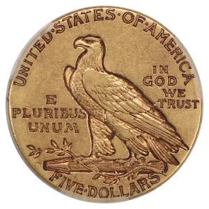 1910 $5 Indian Head Gold Half Eagle MS 62 NGC