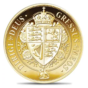 St. Helena 1/4 oz Gold Sovereign Coin (Random Year)