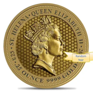 St. Helena 1/4 oz Gold £25 Rose Crown Guinea BU (Random Year) St. Helena 1/4 oz Gold £25 Rose Crown Guinea BU (Random Year)