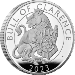 2 oz Silver Royal Tudor Beast's Coins  2023 2024 The Bull of Clarence or The Tudor Dragon