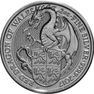 2 oz .9999 Silver Royal Tudor Beast's Coins (Random Years) 2 oz .9999 Silver Royal Tudor Beast's Coins (Random Years)