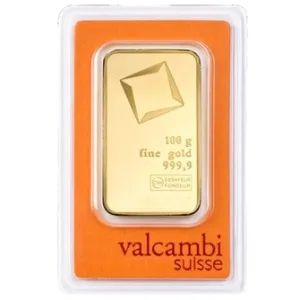 Valcambi 100 Gram Gold Bar (New In Assay)