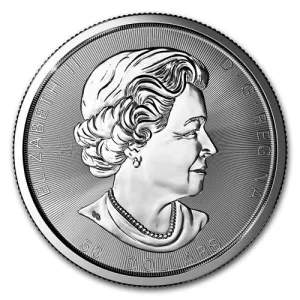 10 Oz Silver Coin - Maple Leaf 10 oz Canada Silver Coin Maple Leaf Random Year - .9999 Fine Silver - Royal Canadian Mint New Front.