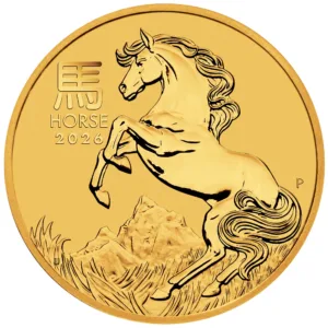 Australian Lunar Series III 2026 Year of the Horse 1oz Gold Bullion Coin Australian Lunar Series III 2026 Year of the Horse 1oz Gold Bullion Coin